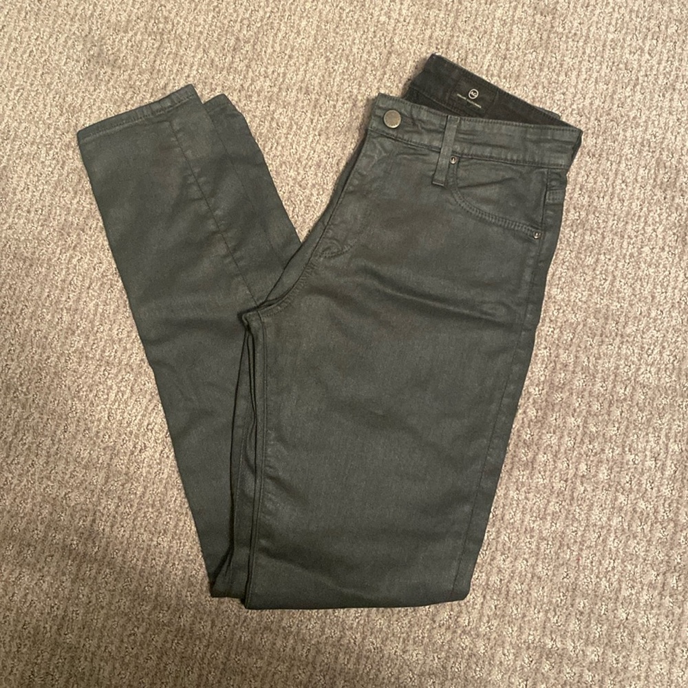 EUC AG Adriano Goldschmied The Farrah Skinny metallic size 27R